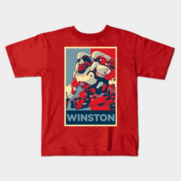 Winston Poster Kids T-Shirt by Anguru